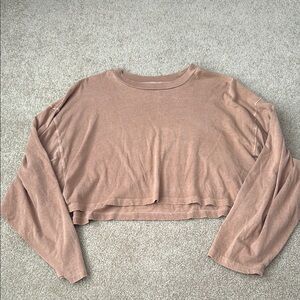 TNA Aritzia Long Sleeve Crop Shirt